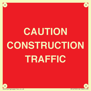 CAUTION CONSTRUCTION TRAFFIC